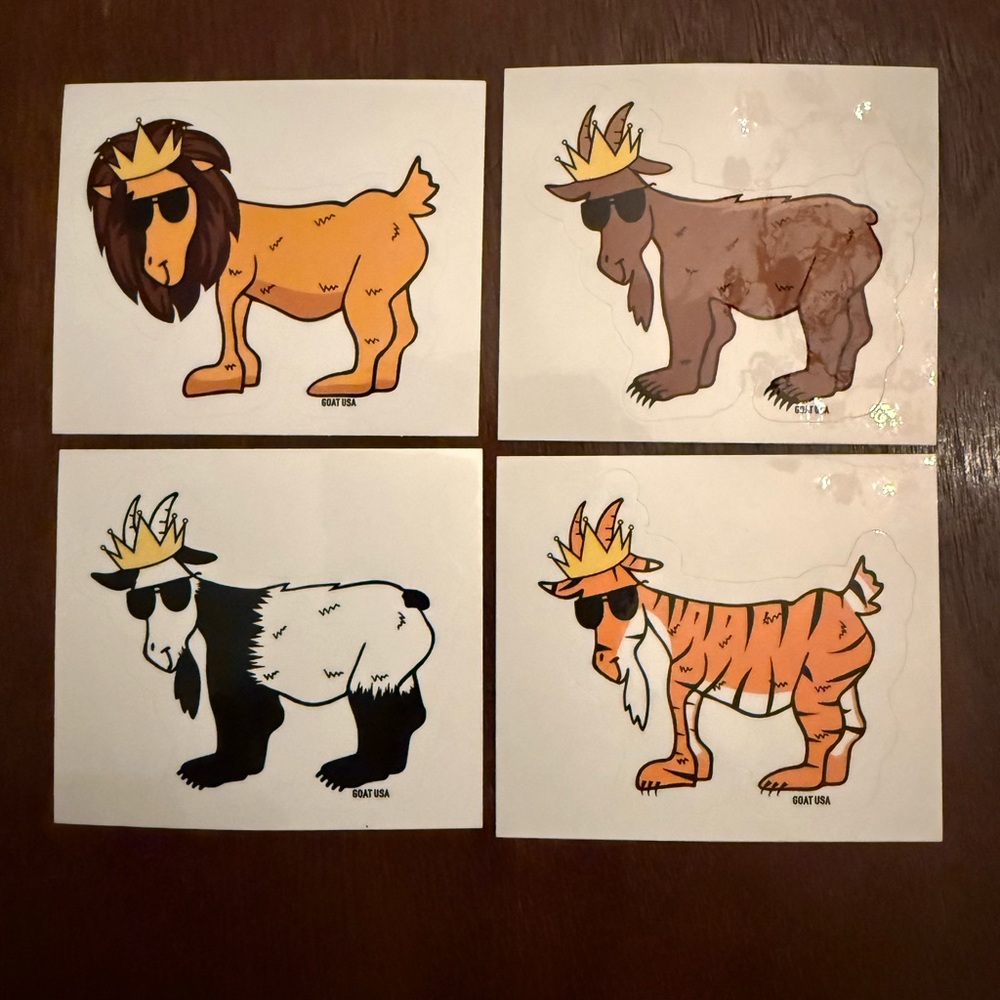 GOAT USA Animal Sticker Pack